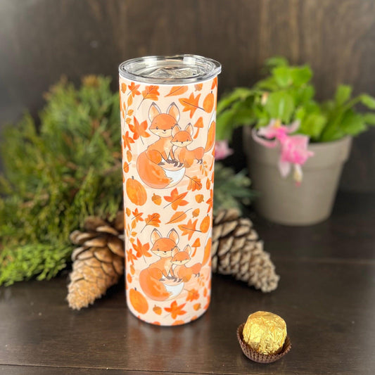 Cute Foxes 20oz Tumbler - Fox and Moose