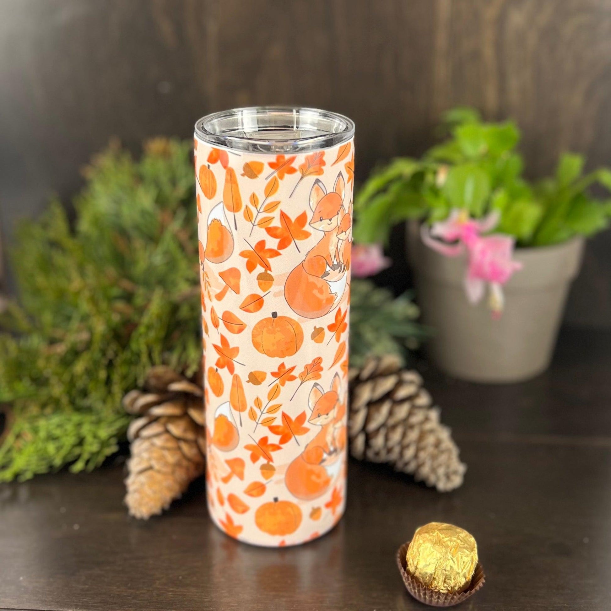 Cute Foxes 20oz Tumbler - Fox and Moose