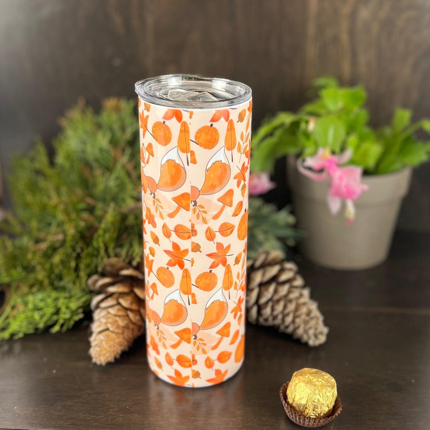 Cute Foxes 20oz Tumbler - Fox and Moose