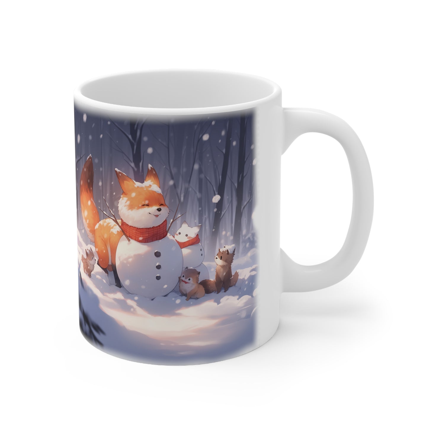 Fox Snowman Coffee Mug