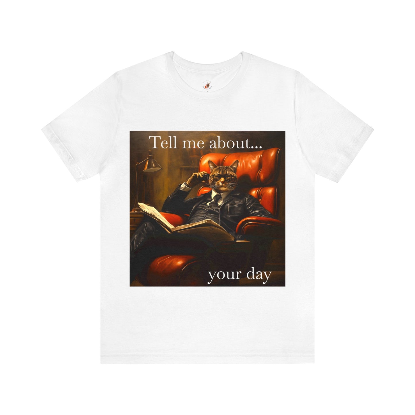 Therapy Cat T-shirt, Tell me about your day therapy cat t-shirt