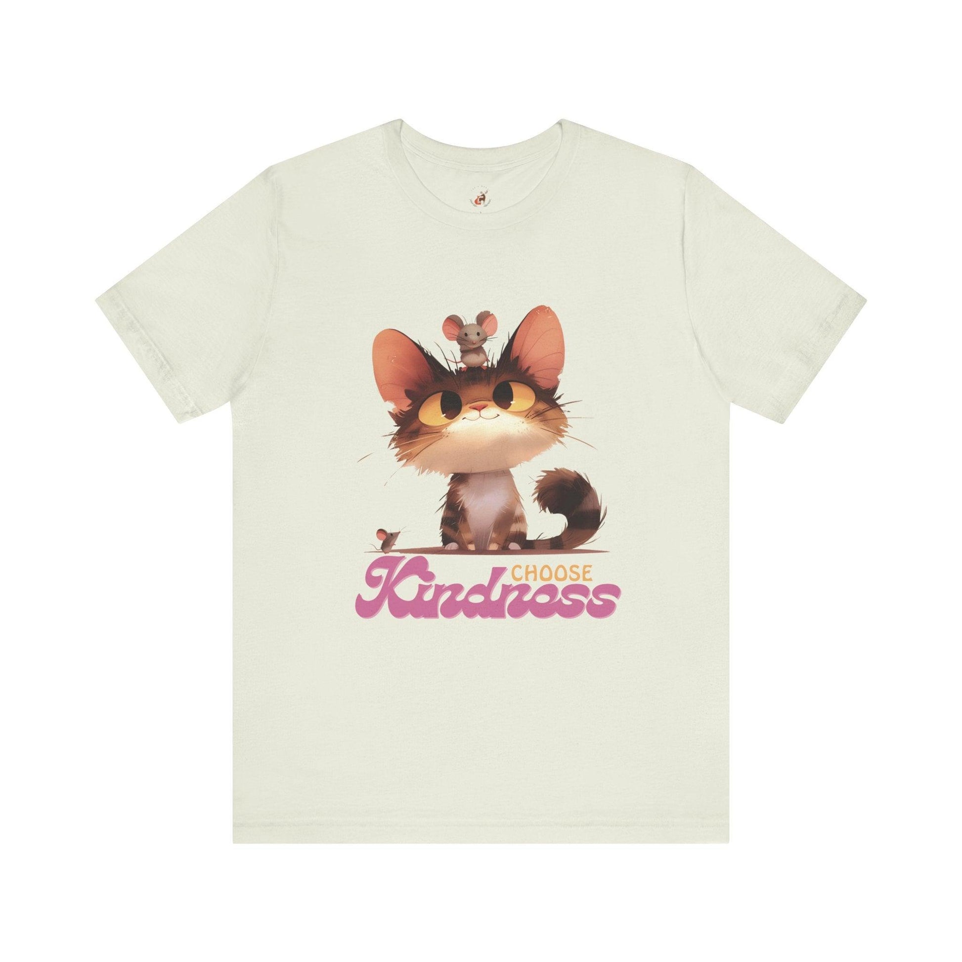 Choose Kindness Shirt, Cute Cat and Mouse Kindness T-shirt, Gift for her - Fox and Moose