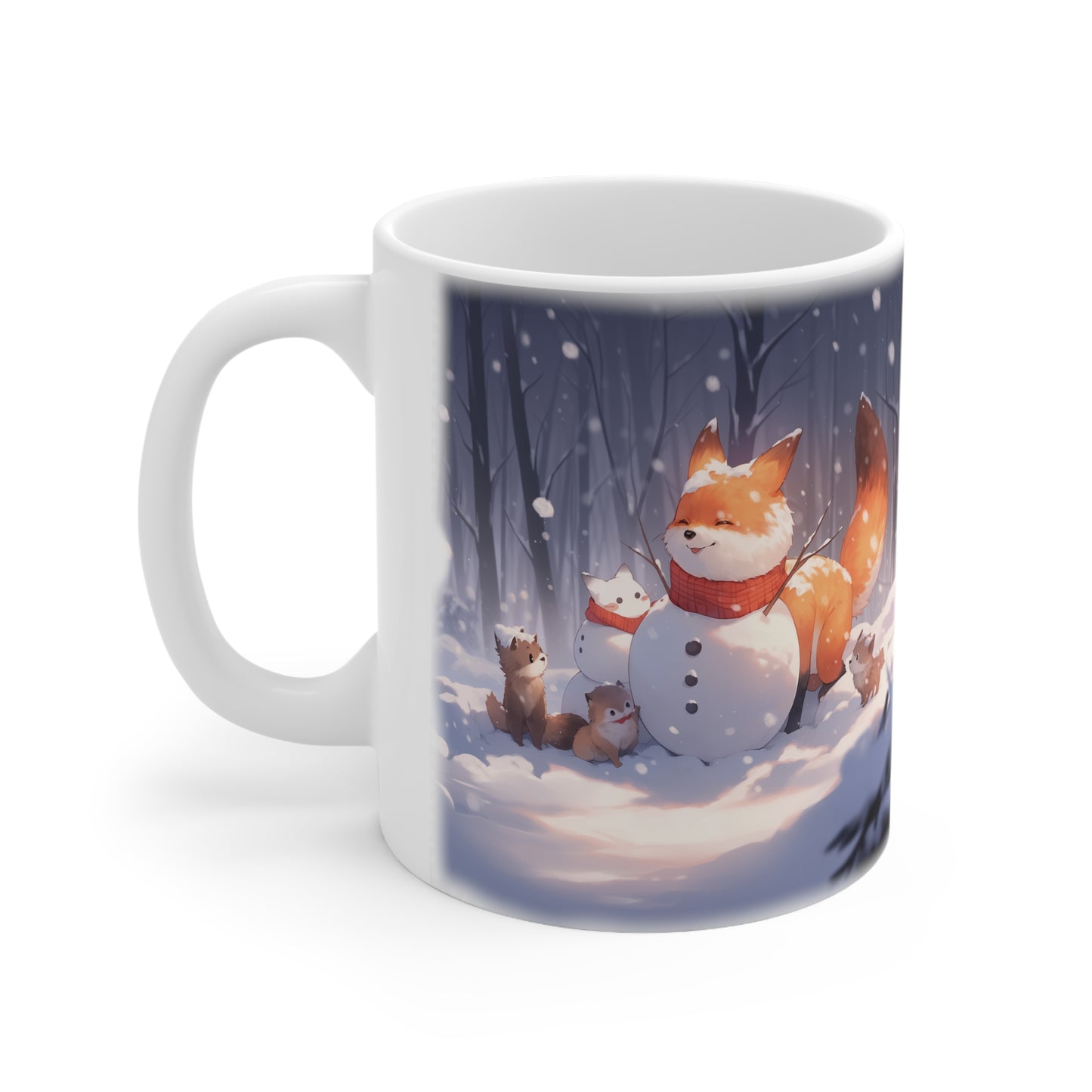 Fox Snowman Coffee Mug