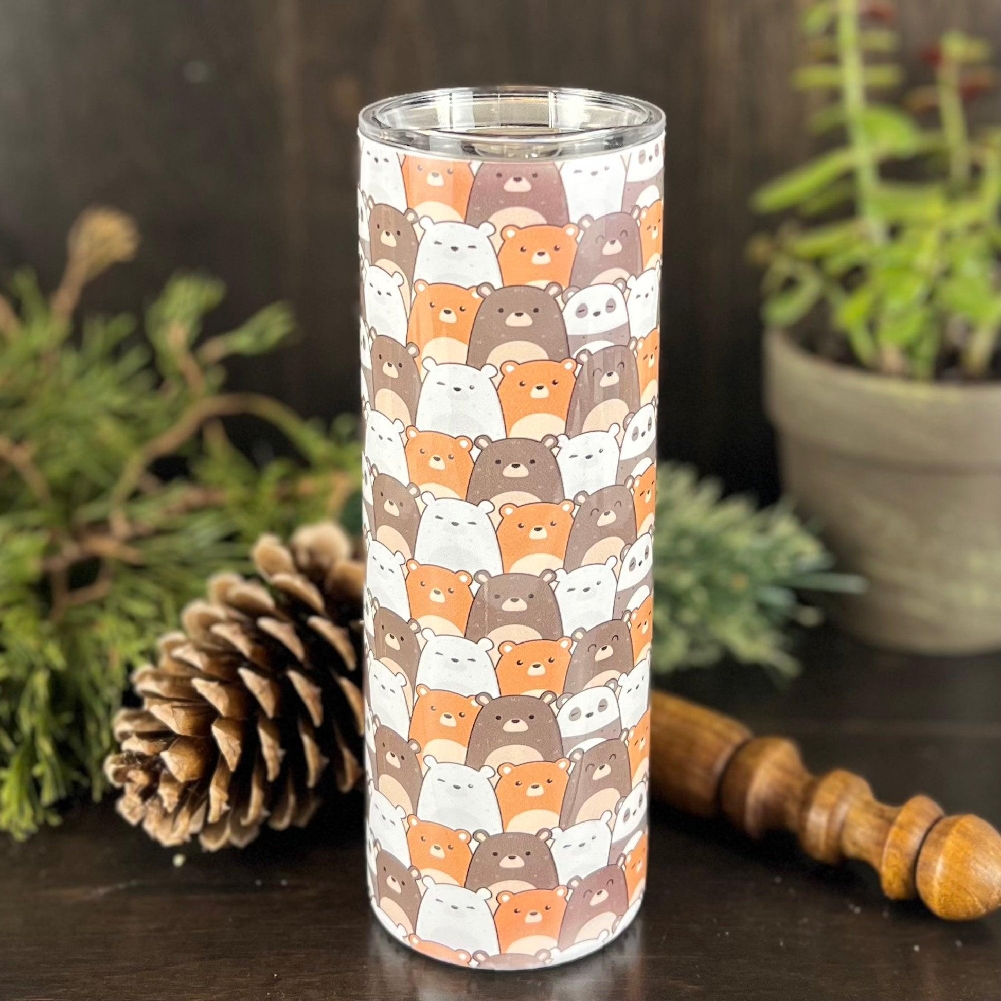 Cute Bears 20oz Tumbler - Fox and Moose