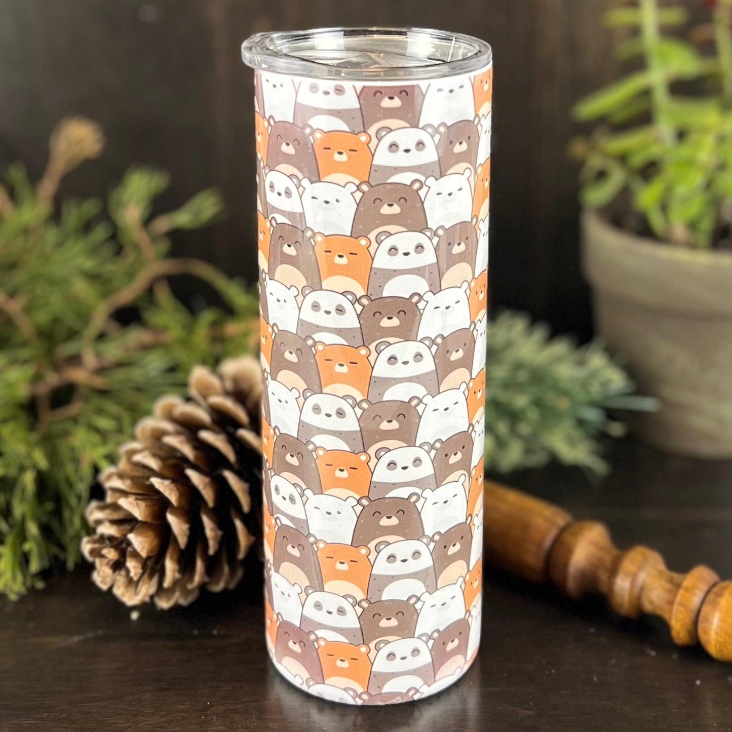 Cute Bears 20oz Tumbler - Fox and Moose