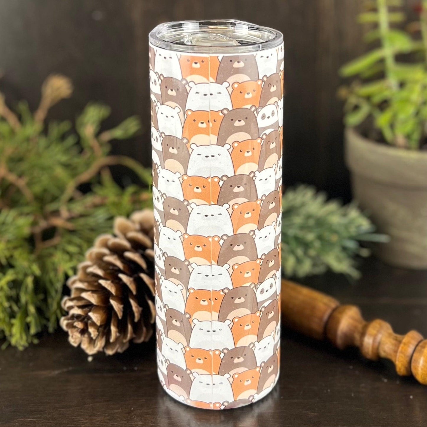 Cute Bears 20oz Tumbler - Fox and Moose