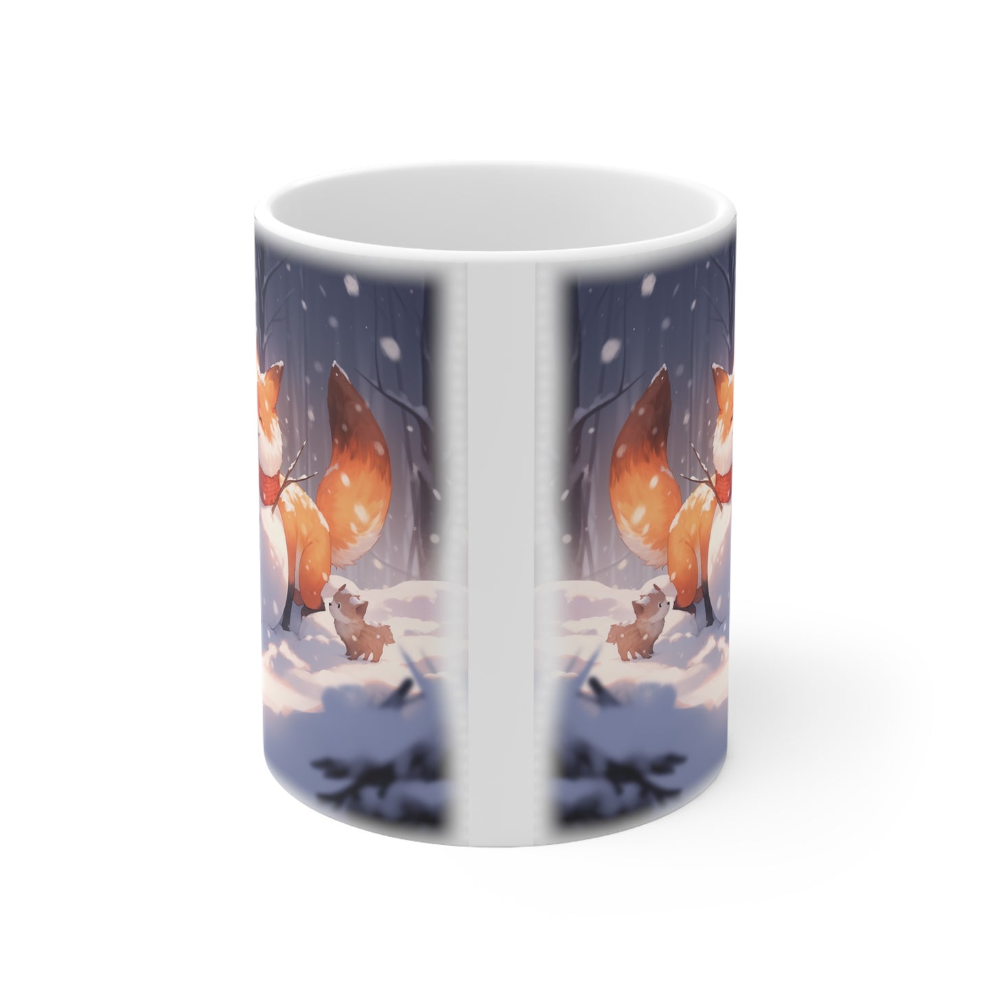 Fox Snowman Coffee Mug