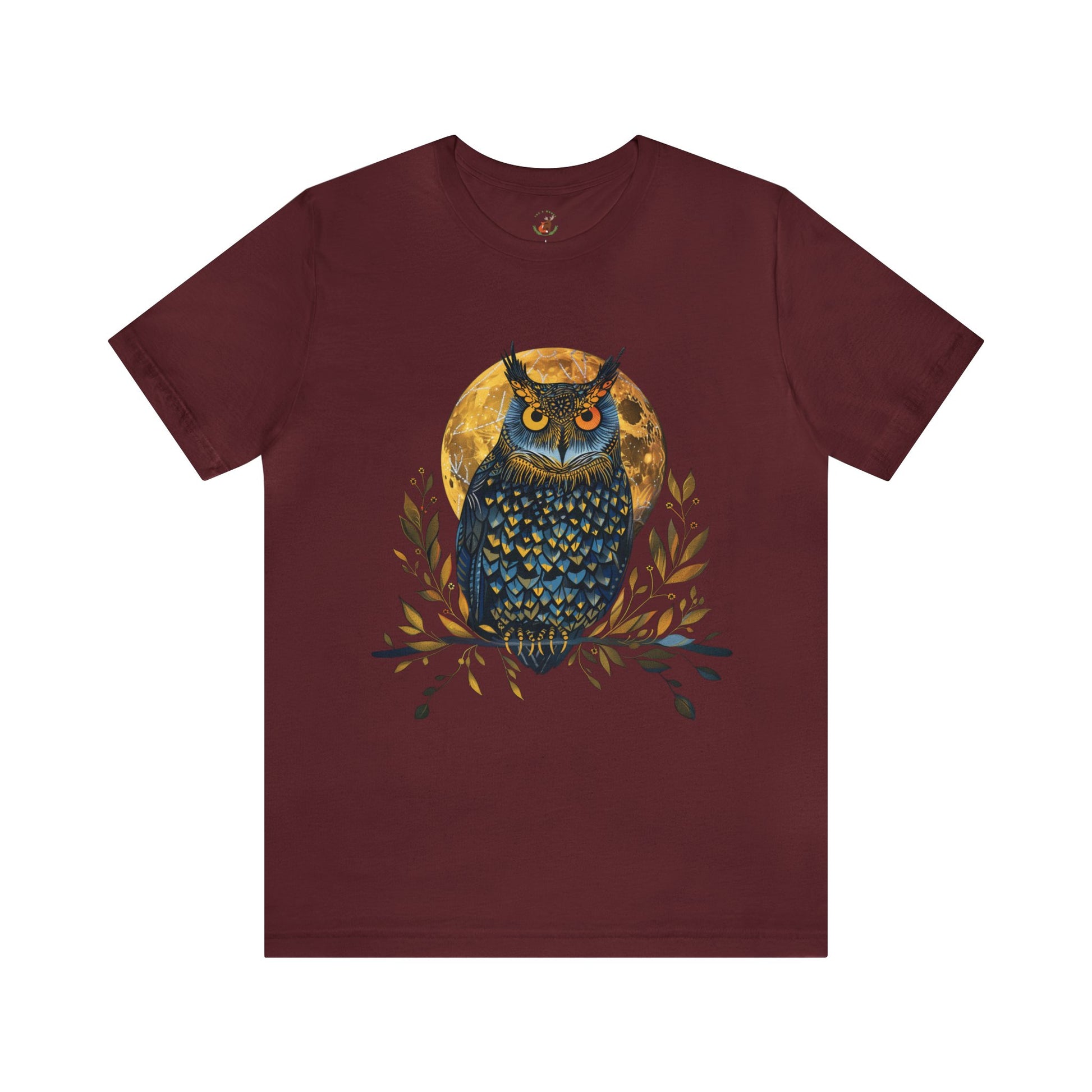 Maroon Night Owl T-shirt